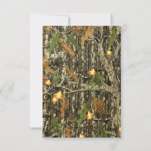 Die Jagd ist über Camouflage-Brautparty-Einladung Einladung (Rückseite)