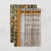 Die Jagd ist über Camouflage-Brautparty-Einladung Einladung (Vorne/Hinten)