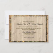 Die Jagd ist über Camouflage-Hochzeits-Einladung Einladung (Rückseite)