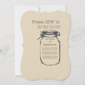 Die Jagd ist über der Creme Einladung (Rückseite)