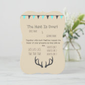 Die Jagd ist über der Creme Einladung (Stehend Vorderseite)