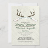 Die Jagd ist über die Bridal-Dusche Einladungen (Vorderseite)