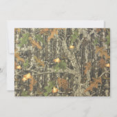 Die Jagd ist über die Camouflage Brautdusche Einla Einladung (Rückseite)