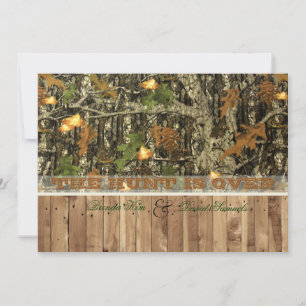 Die Jagd ist über die Einladung zum Hochzeitsfeier