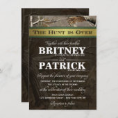 Die Jagd ist über die Hochzeitseinladungen der Cam Einladung (Vorne/Hinten)