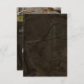 Die Jagd ist über die Jagd Camouflage Hochzeitskar RSVP Karte (Vorne/Hinten)