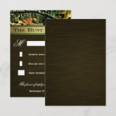 Die Jagd ist über die Jagd Camouflage Hochzeitskar RSVP Karte (Vorne/Hinten)
