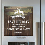 Die Jagd ist über Western Hochzeit speichern das D Magnet<br><div class="desc">Ankündigen Sie Ihre bevorstehende Hochzeit mit unserer The Hunt Is Over Western Wedding Save the Date Magnet! Dieser reizende Magnet ist ideal für Paare, die eine rustikale Hochzeit oder eine Western-Hochzeit planen. Er verbindet Eleganz mit einem spielerischen Nicken in Ihre Liebe. Mit einem stilvollen Western-Hirschmotiv ist es ein einzigartiger und...</div>