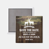 Die Jagd ist über Western Hochzeit speichern das D Magnet (Vorderseite/Rückseite)
