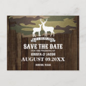 Die Jagd ist über Western Hochzeit speichern das D Postkarte (Vorderseite)