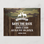 Die Jagd ist über Western Hochzeit speichern das D Postkarte (Vorderseite)