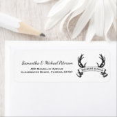 "Die Jagd ist vorbei" Antler rustikale Hochzeit Cu (Insitu)