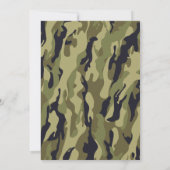 "Die Jagd ist vorbei" Rustikale Antler Camouflage  Einladung (Rückseite)