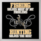 Die Jagd löst meine Probleme bei der Hirschjägerja Poster (Vorne)