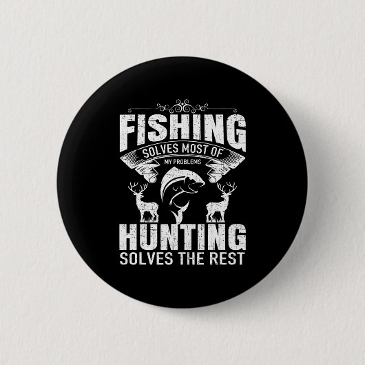 Die Jagd löst Probleme Camping Button (Vorderseite)