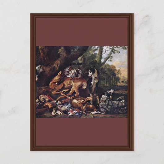 Die Jagd nach Fyt Jan (beste Qualität) Postkarte (Vorderseite)