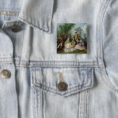 Die Jagd-Party-Mahlzeit, C. 1737 Button (Beispiel)