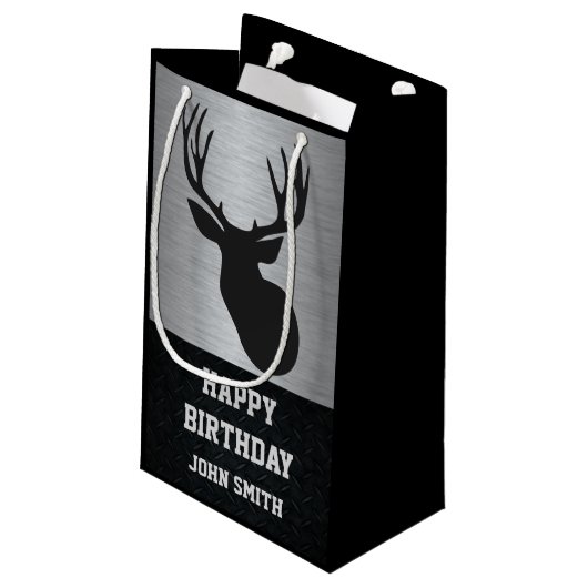 Die Jagd-themenorientierte Kleine Geschenktüte (Rückseite Schrägansicht)