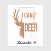 Die Jagd tut ihrer Hirschsaison lustigen Jäger Vat Aufkleber (Blatt)