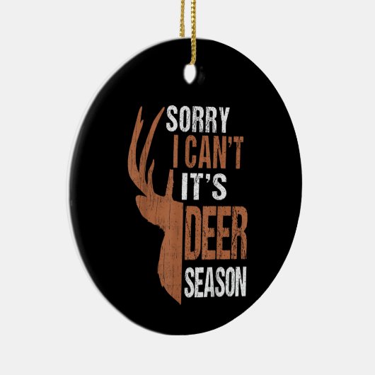 Die Jagd tut ihrer Hirschsaison lustigen Jäger Vat Keramik Ornament (Rechts)