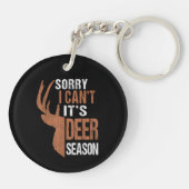 Die Jagd tut ihrer Hirschsaison lustigen Jäger Vat Schlüsselanhänger (Rückseite)