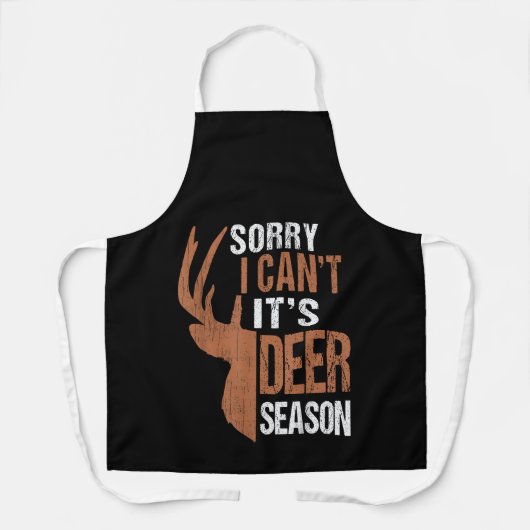 Die Jagd tut ihrer Hirschsaison lustigen Jäger Vat Schürze (Vorderseite)