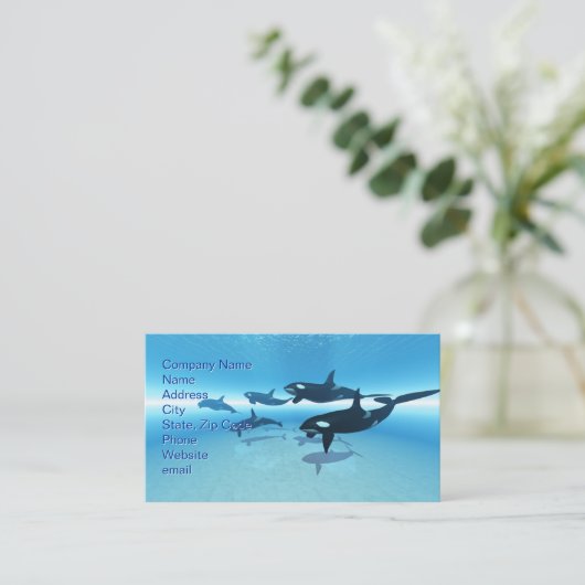 Die Jagd Visitenkarte (Stehend Vorderseite)