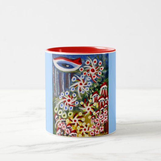 Die Jagd Zweifarbige Tasse (Mittel)