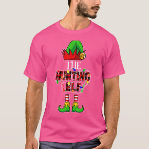 Die Jagdelf Familie passt zu Weihnachten Roten Pla T-Shirt