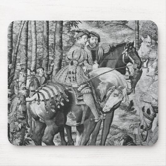 Die Jagden von Maximilian, Löwe, die Hirsch-Jagd Mousepad (Vorne)