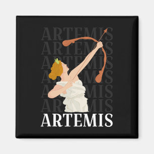 Die Jagdgöttin Artemis und der griechische Mond Magnet