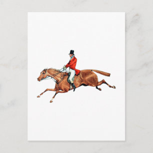 Die Jagdillustration Postkarte