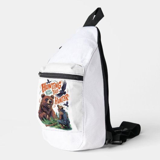 Die Jäger der bescheidenen Begegnung Jagdlustige Crossbody Bag (Rechte Ecke)