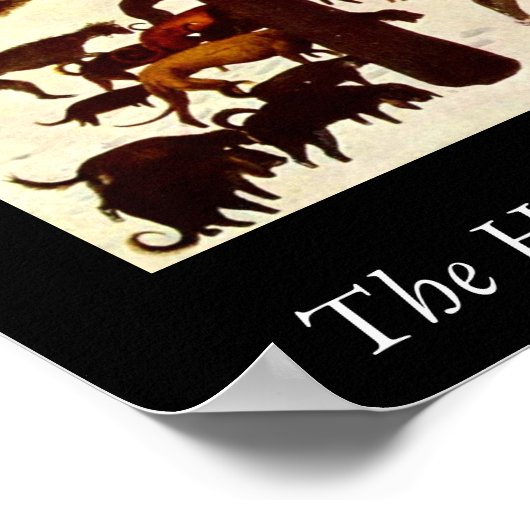 Die Jäger im Schnee - 1565 Poster (Ecke)