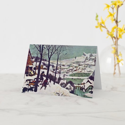 Die Jäger im Schnee, durch Bruegel D. Ä. Pieter Karte (Gelbe Blume)