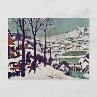 Die Jäger im Schnee, durch Bruegel D. Ä. Pieter Postkarte