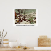 Die Jäger im Schnee von Bruegel A. Pieter Poster (Küche)