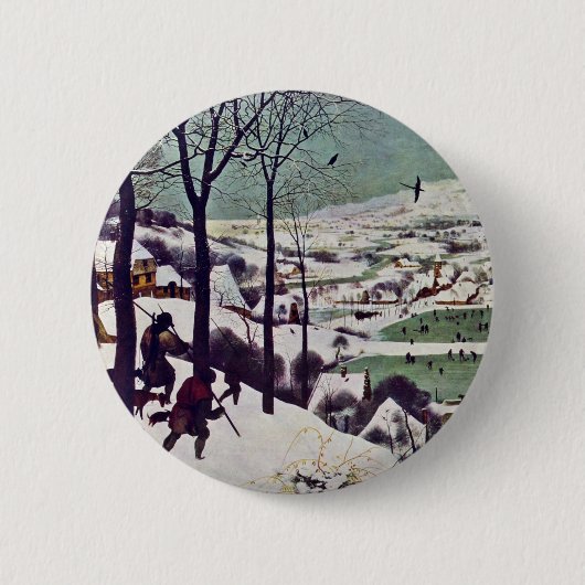 Die Jäger im Schnee, Von Bruegel D. Ä. Pieter Button (Vorderseite)