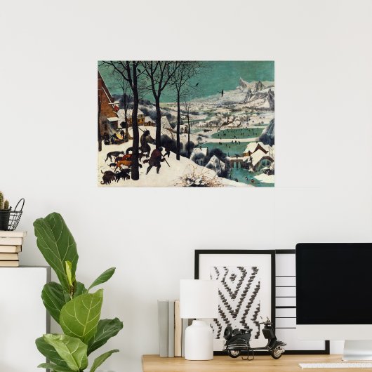 Die Jäger im Schnee von Pieter Brueghel Poster (Heimbüro)