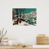 Die Jäger im Schnee von Pieter Brueghel Poster (Küche)