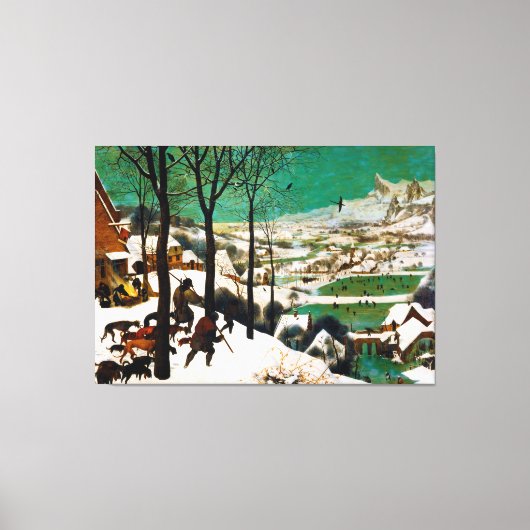 Die Jäger im Schnee (Winter) von Pieter Bruegel Leinwanddruck (Vorderseite)