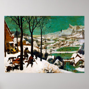 Die Jäger im Schnee (Winter) von Pieter Bruegel Poster