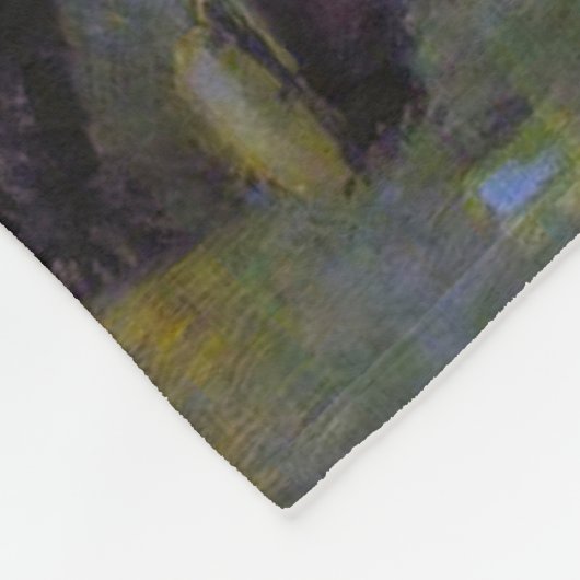 Die Jäger's Supper Frederic Remington Rustic Fleecedecke (Ecke)