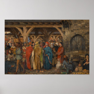 Die Jahresmesse (rechts) von Albrecht De Vriendt Poster