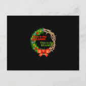 Die Jahreszeit Der Grund Laurel tötete Jesus Chris Postkarte (Vorderseite)