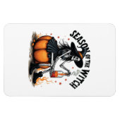 Die Jahreszeit der Hexe lecker Hallowee Wtich Magnet (Horizontal)