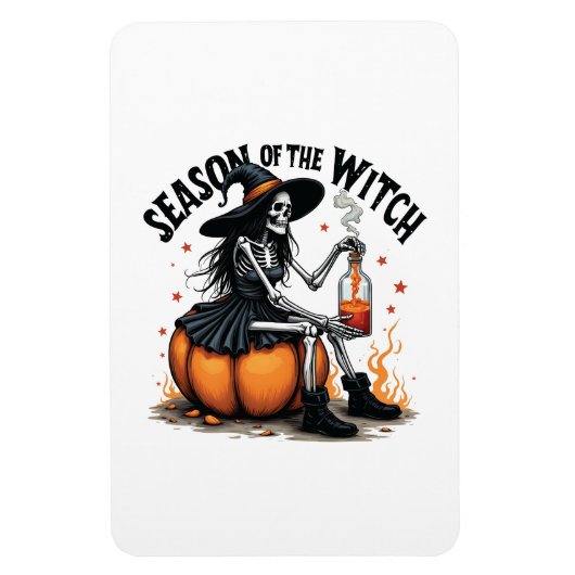 Die Jahreszeit der Hexe lecker Hallowee Wtich Magnet (Vertikal)