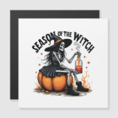 Die Jahreszeit der Hexe lecker Hallowee Wtich Magnetkarte (Vorne/Hinten)