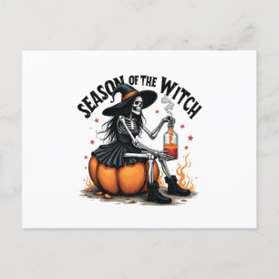 Die Jahreszeit der Hexe lecker Hallowee Wtich Postkarte