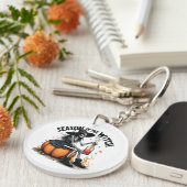 Die Jahreszeit der Hexe lecker Hallowee Wtich Schlüsselanhänger (Vorderseite rechts)